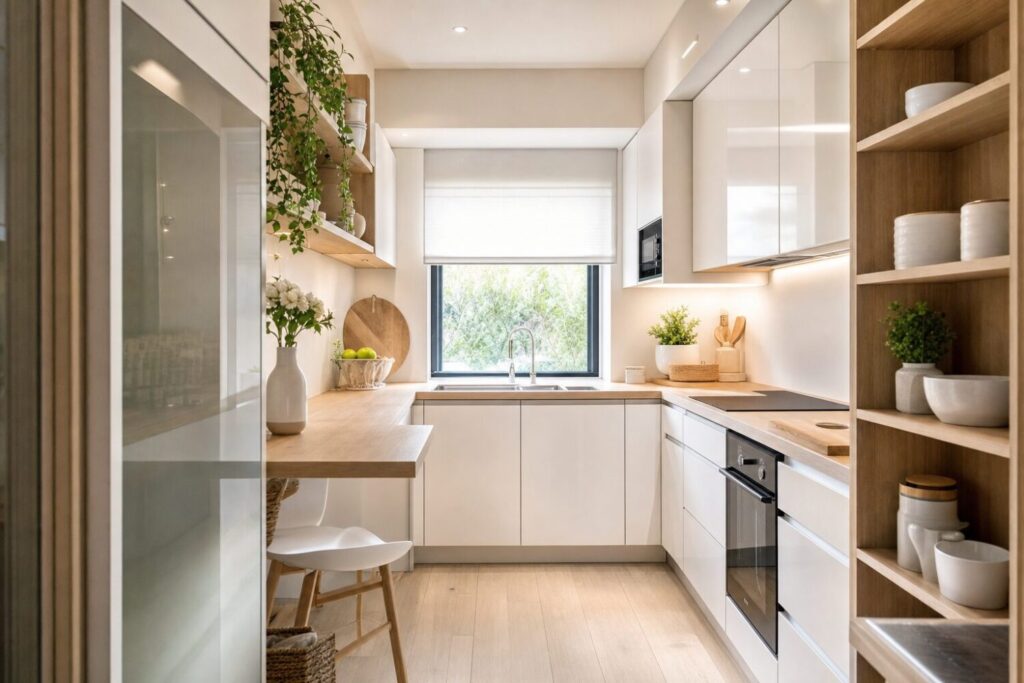 10 idées agrandir petite cuisine — agrandir visuellement une petite cuisine